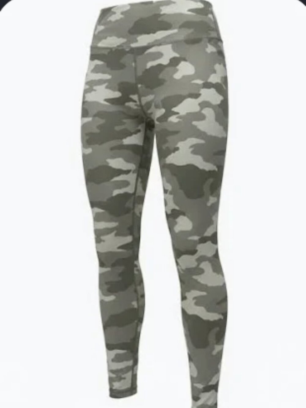 Aerie Chill Play Move High Rise Camo Leggings Green Olive Small S